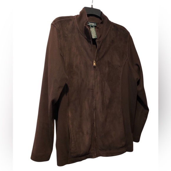 Ralph Lauren Jackets & Blazers - Ralph Lauren 2X Brown Faux Suede Jacket.